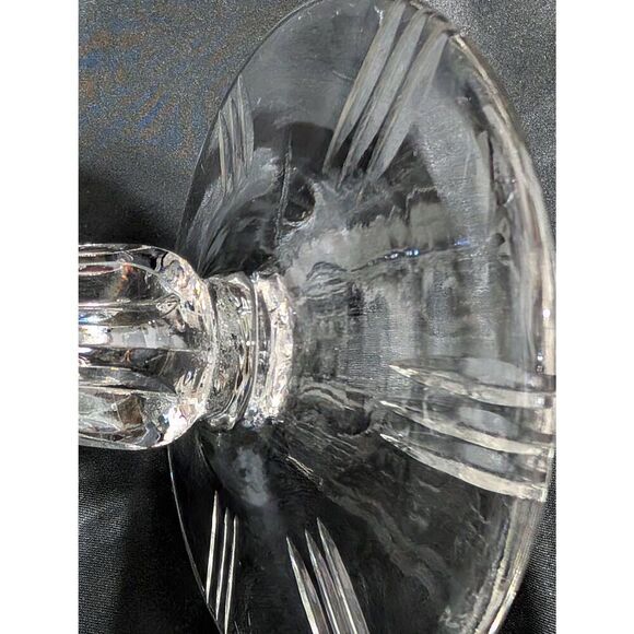 Vintage American Brilliant Cut Rare 2 Piece 1880's Glass Empergne - Picture 7 of 9